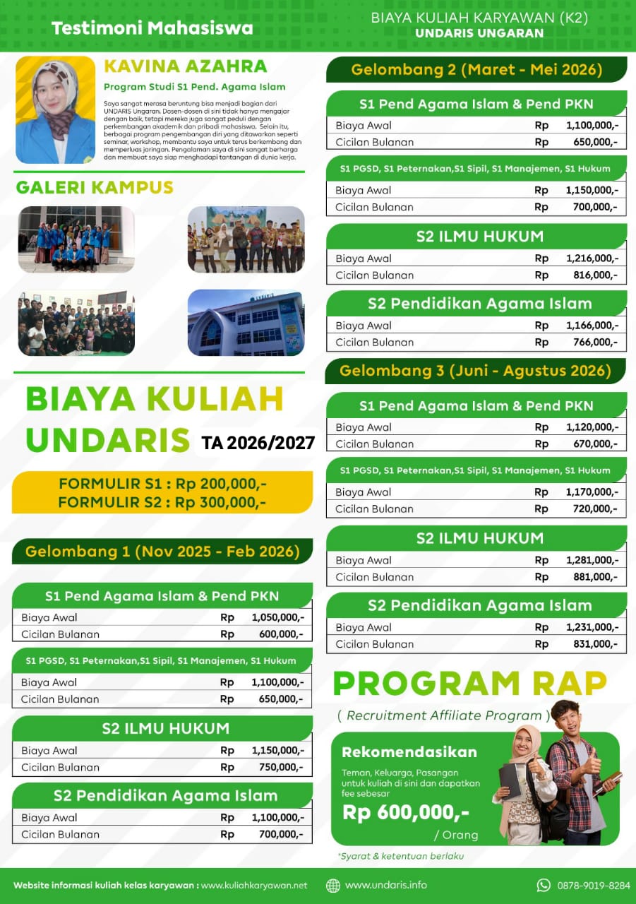 Brosur Universitas Darul Ulum Islamic Centre Sudirman